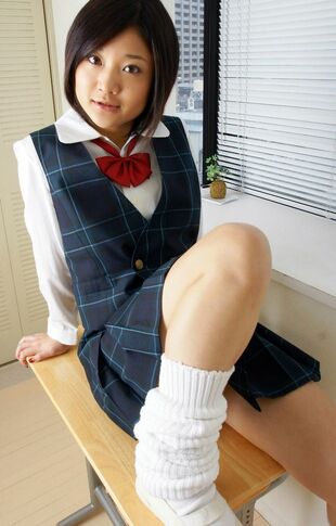 Japanese college female unclothing
