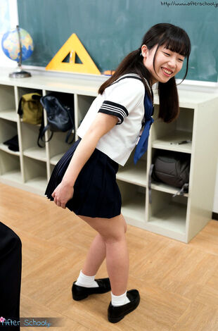 Super-cute asian college girl