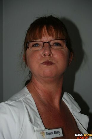 Mature nurse in glasses Vic Wonder